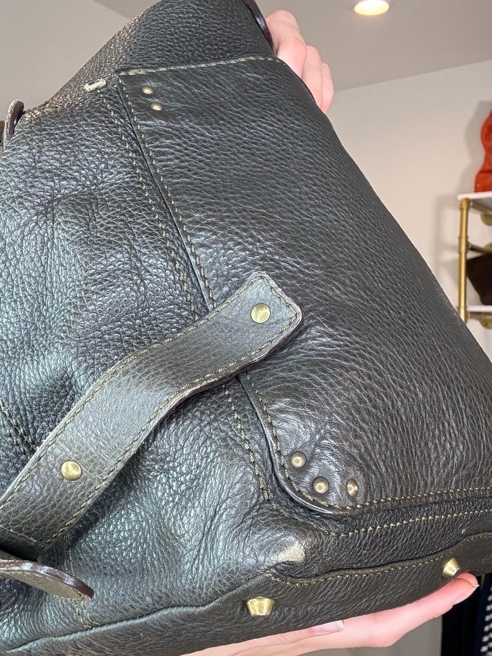 Chloe Vintage Paddington in Green Leather - Picture 8 of 11